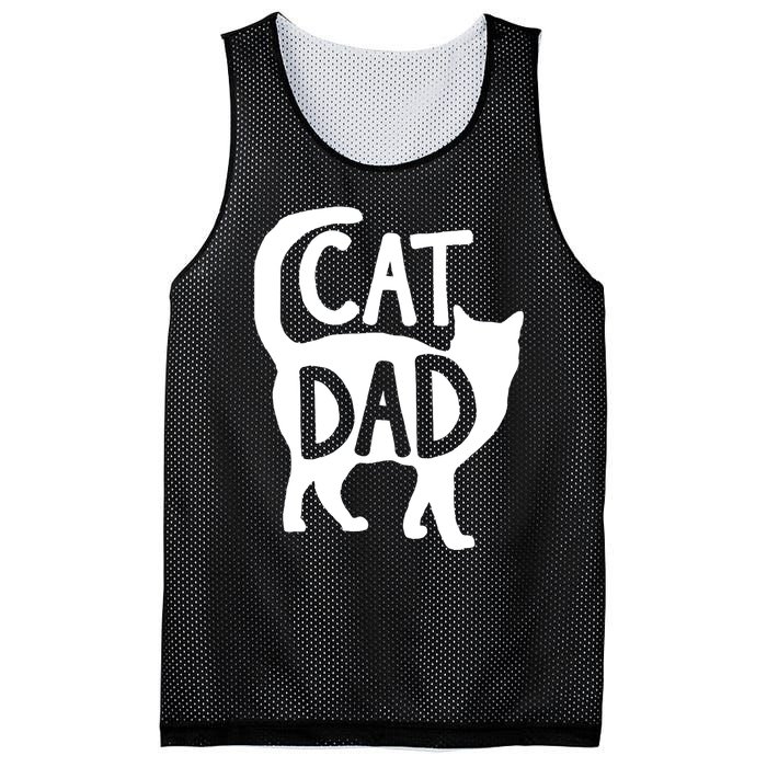 Best Cat Dad Fathers Day Kitty Daddy Papa Christmas Mesh Reversible Basketball Jersey Tank