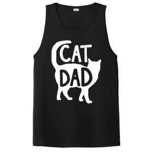 Best Cat Dad Fathers Day Kitty Daddy Papa Christmas PosiCharge Competitor Tank