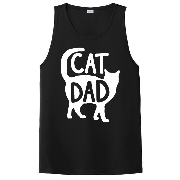 Best Cat Dad Fathers Day Kitty Daddy Papa Christmas PosiCharge Competitor Tank