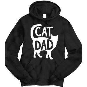 Best Cat Dad Fathers Day Kitty Daddy Papa Christmas Tie Dye Hoodie