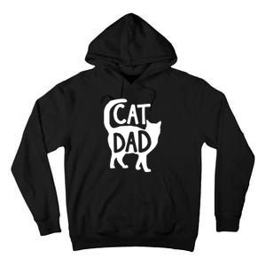 Best Cat Dad Fathers Day Kitty Daddy Papa Christmas Tall Hoodie