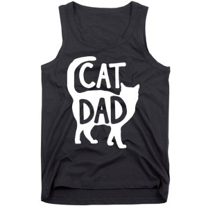 Best Cat Dad Fathers Day Kitty Daddy Papa Christmas Tank Top