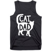 Best Cat Dad Fathers Day Kitty Daddy Papa Christmas Tank Top