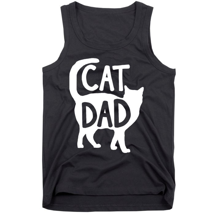 Best Cat Dad Fathers Day Kitty Daddy Papa Christmas Tank Top