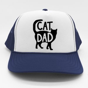 Best Cat Dad Fathers Day Kitty Daddy Papa Christmas Trucker Hat