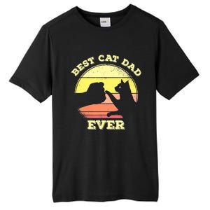 Best Cat Dad Ever Cute Cat Lover Tall Fusion ChromaSoft Performance T-Shirt