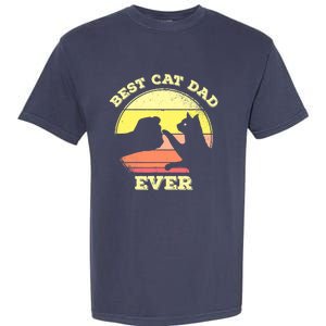 Best Cat Dad Ever Cute Cat Lover Garment-Dyed Heavyweight T-Shirt