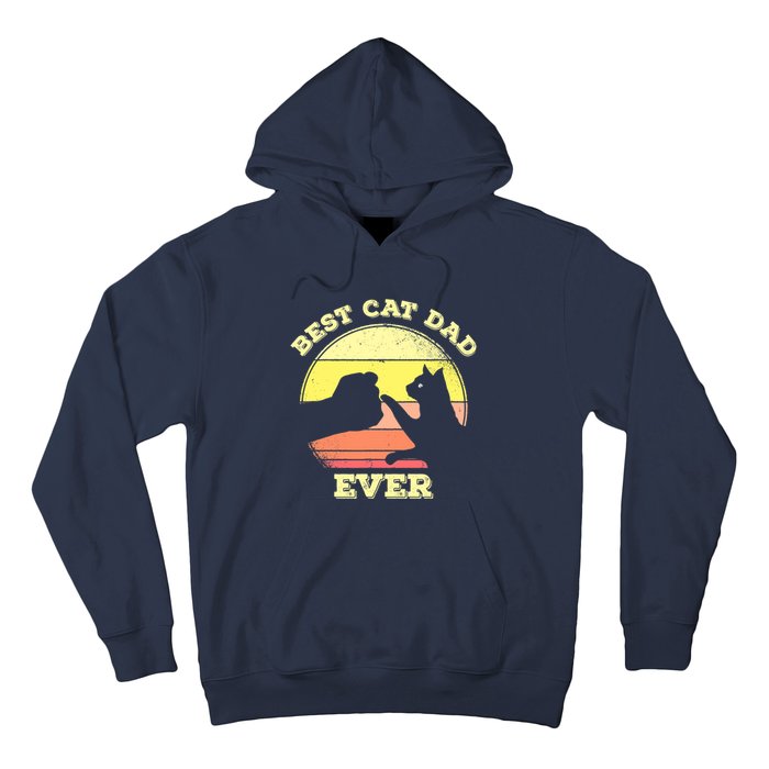 Best Cat Dad Ever Cute Cat Lover Hoodie