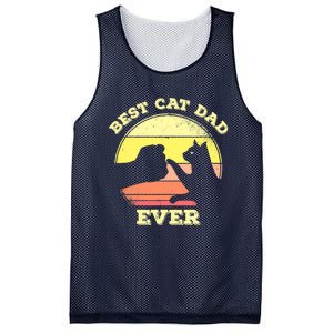 Best Cat Dad Ever Cute Cat Lover Mesh Reversible Basketball Jersey Tank