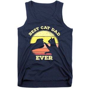 Best Cat Dad Ever Cute Cat Lover Tank Top