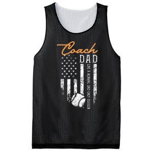 Baseball Coach Dad Like A Normal Dad Only Cooler USA Flag Mesh Reversible Basketball Jersey Tank