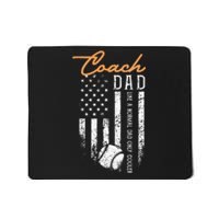 Baseball Coach Dad Like A Normal Dad Only Cooler USA Flag Mousepad