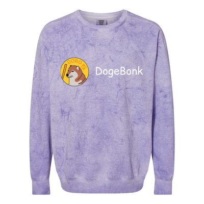 Bonk Coin Dogebonk Solona Colorblast Crewneck Sweatshirt