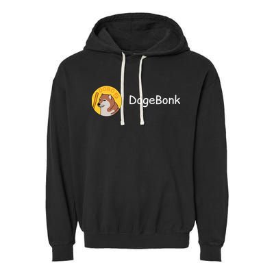 Bonk Coin Dogebonk Solona Garment-Dyed Fleece Hoodie