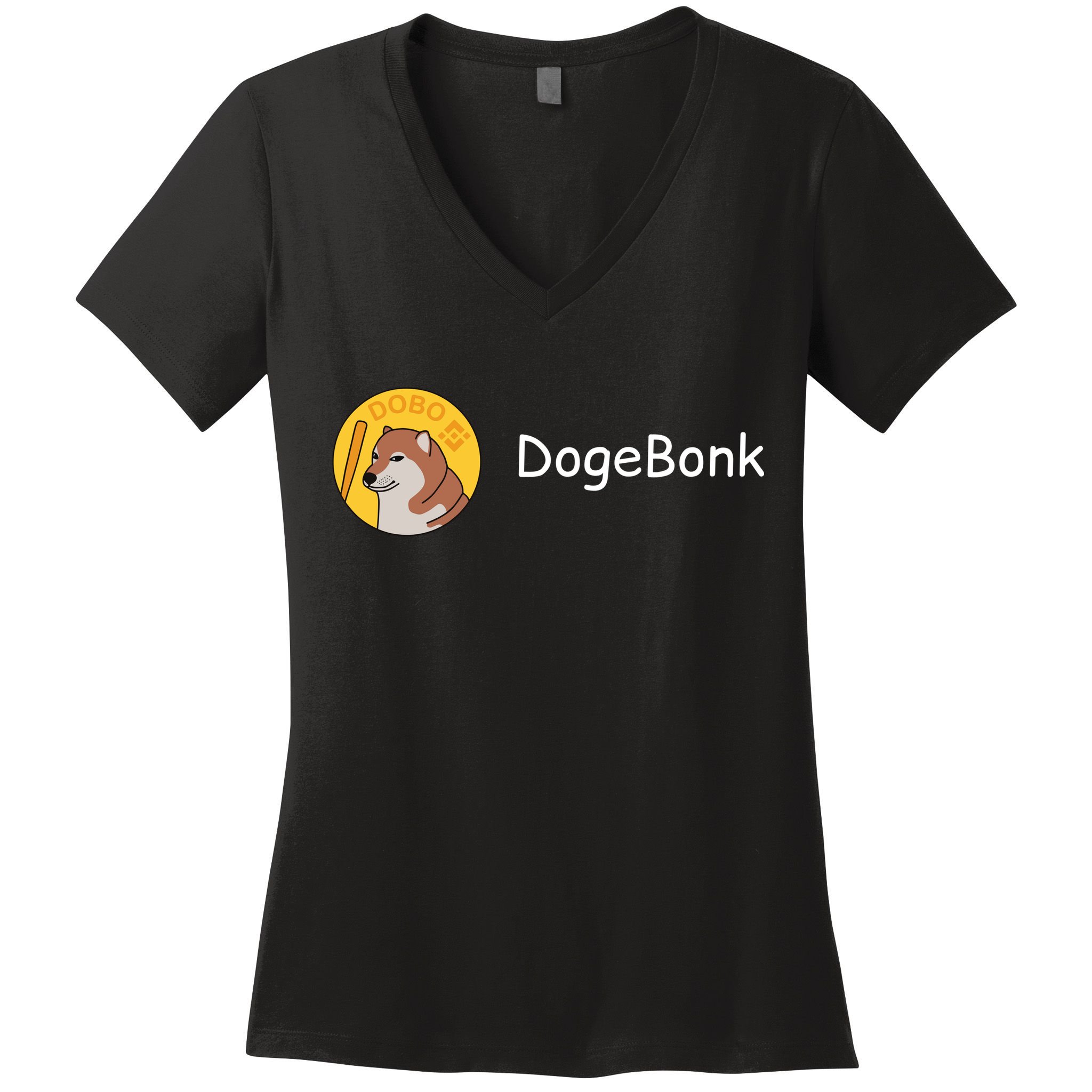 Bonk Coin Dogebonk Solona Women's V-Neck T-Shirt