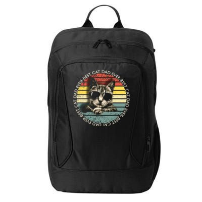 Best Cat Dad Ever Gift City Backpack