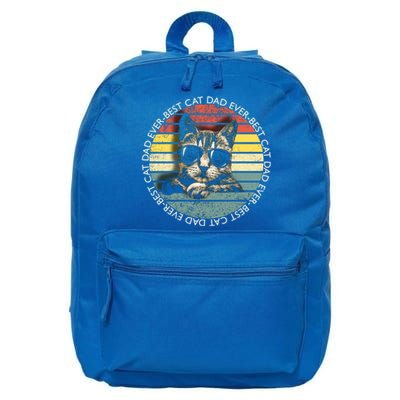 Best Cat Dad Ever Gift 16 in Basic Backpack