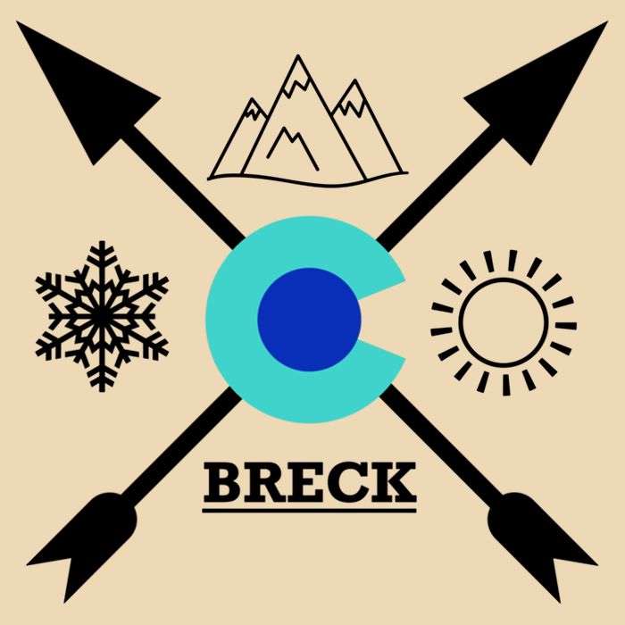 Breckenridge Colorado Directional Crewneck Gift Bag