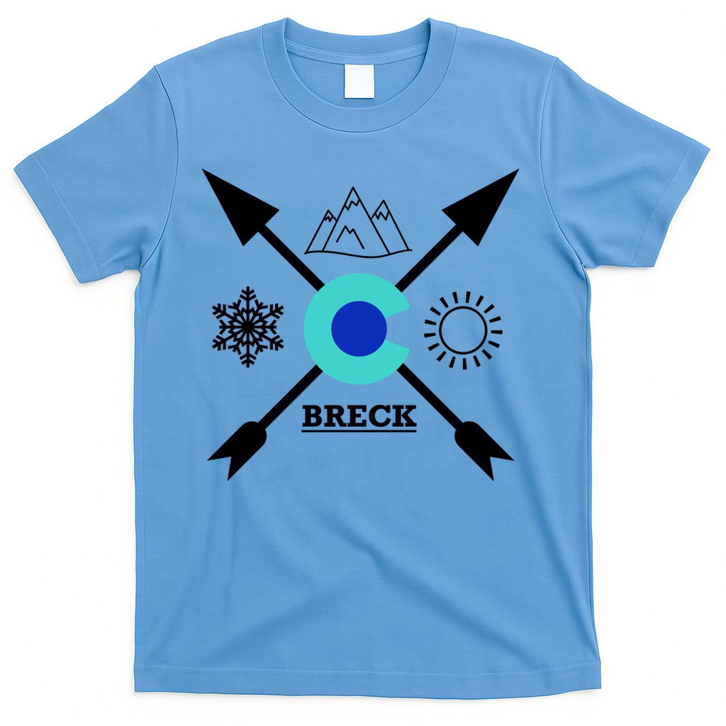 Breckenridge Colorado Directional Crewneck Gift T-Shirt