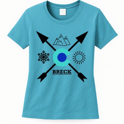 Breckenridge Colorado Directional Crewneck Gift Womens T-Shirt