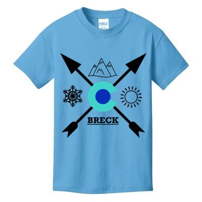 Breckenridge Colorado Directional Crewneck Gift Kids T-Shirt