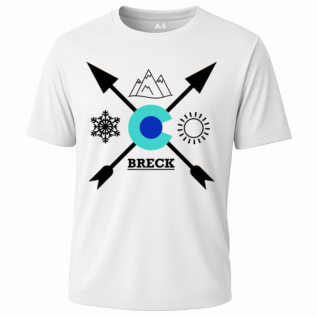 Breckenridge Colorado Directional Crewneck Gift Performance Shirt