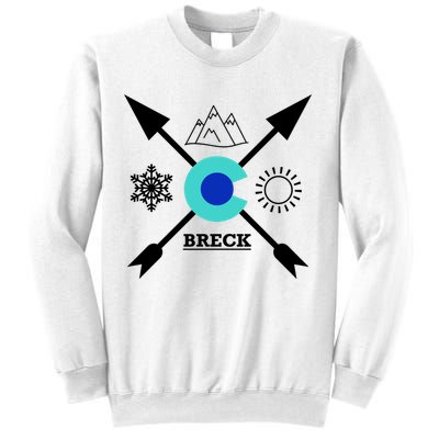 Breckenridge Colorado Directional Crewneck Gift Sweatshirt