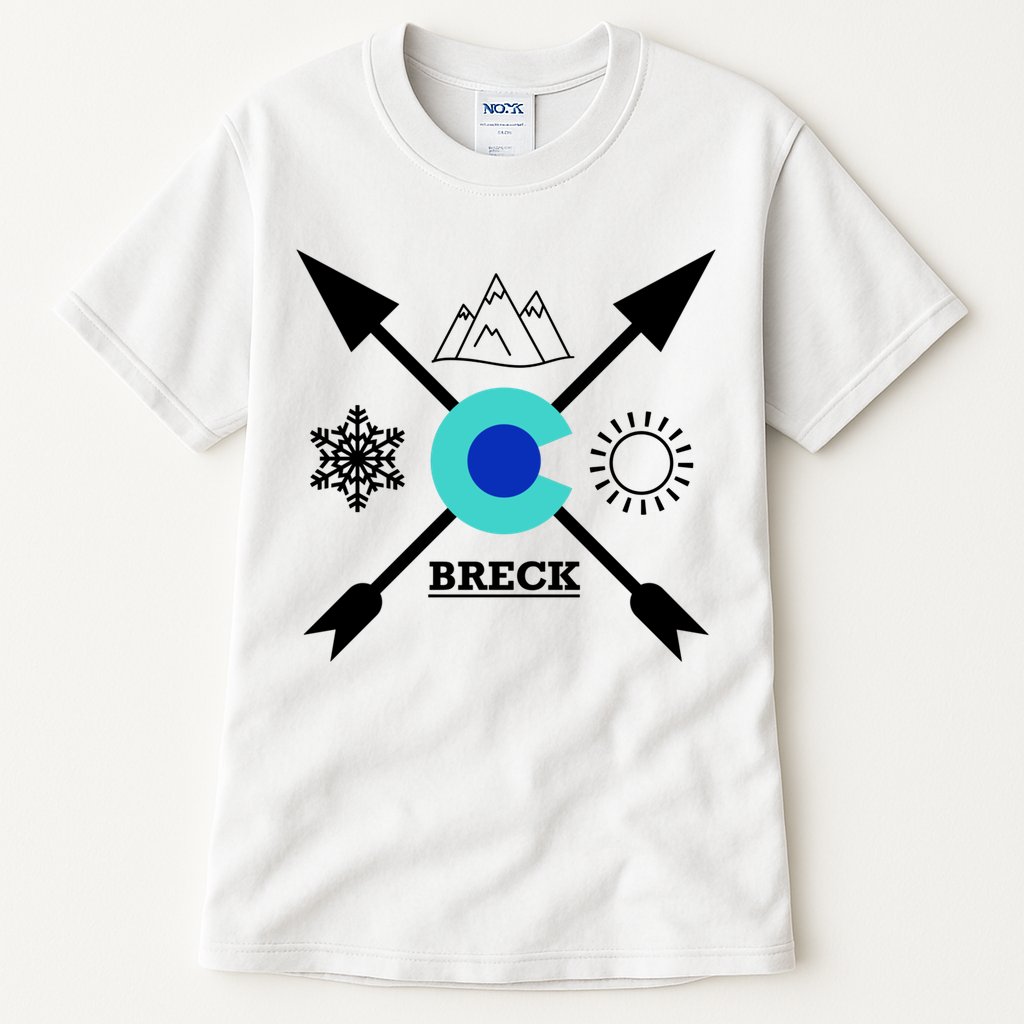 Breckenridge Colorado Directional Crewneck Gift Tall T-Shirt