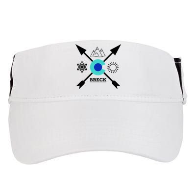 Breckenridge Colorado Directional Crewneck Gift Adult Drive Performance Visor