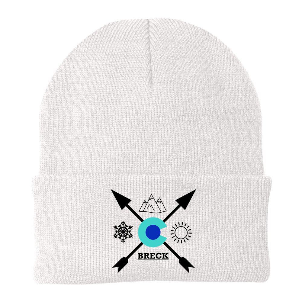 Breckenridge Colorado Directional Crewneck Gift Beanie