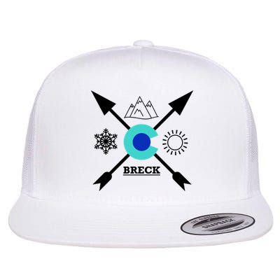 Breckenridge Colorado Directional Crewneck Gift Flat Bill Trucker Hat
