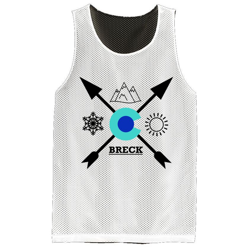 Breckenridge Colorado Directional Crewneck Gift Mesh Reversible Basketball Jersey Tank