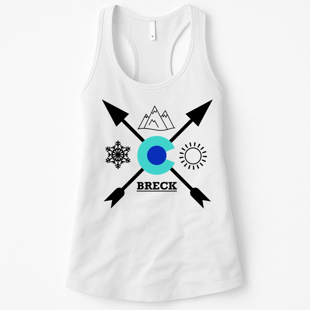 Breckenridge Colorado Directional Crewneck Gift Womens Tank Top