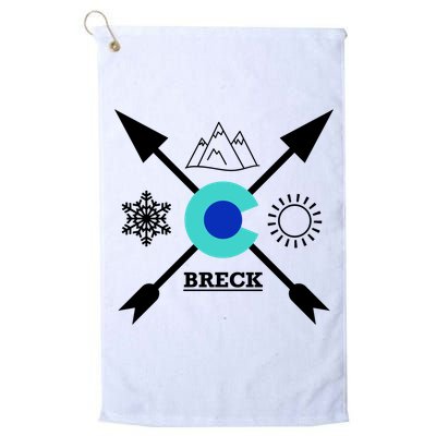 Breckenridge Colorado Directional Crewneck Gift Golf Towel