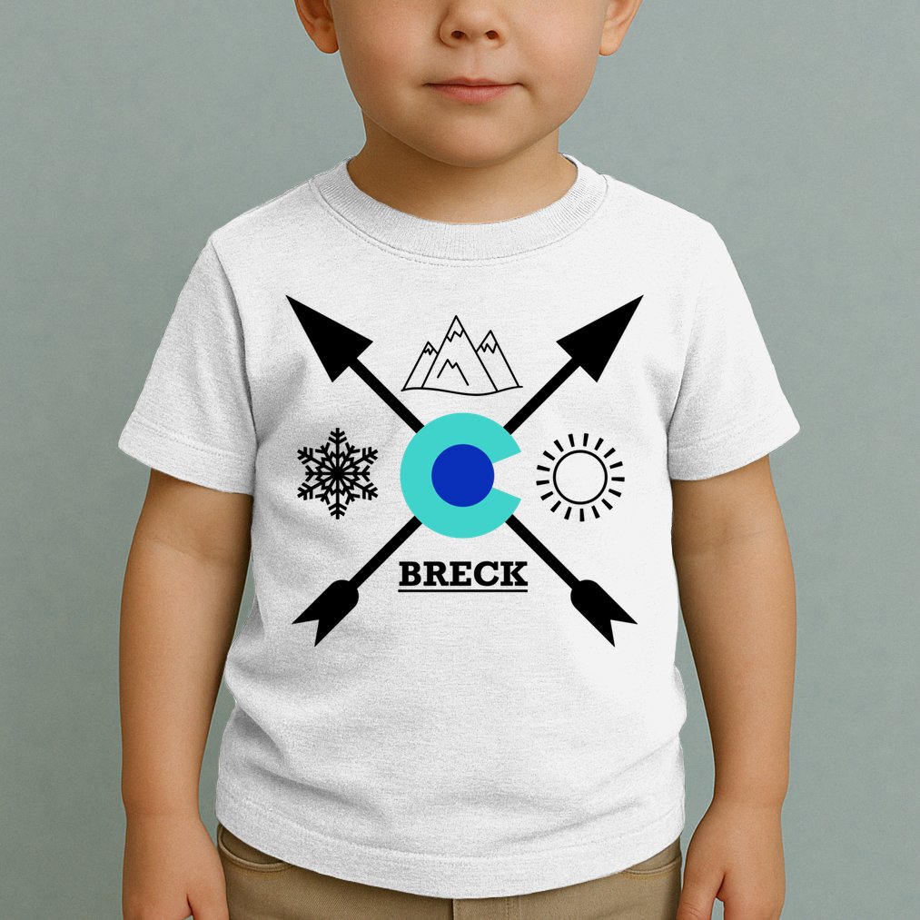 Breckenridge Colorado Directional Crewneck Gift Toddler T-Shirt