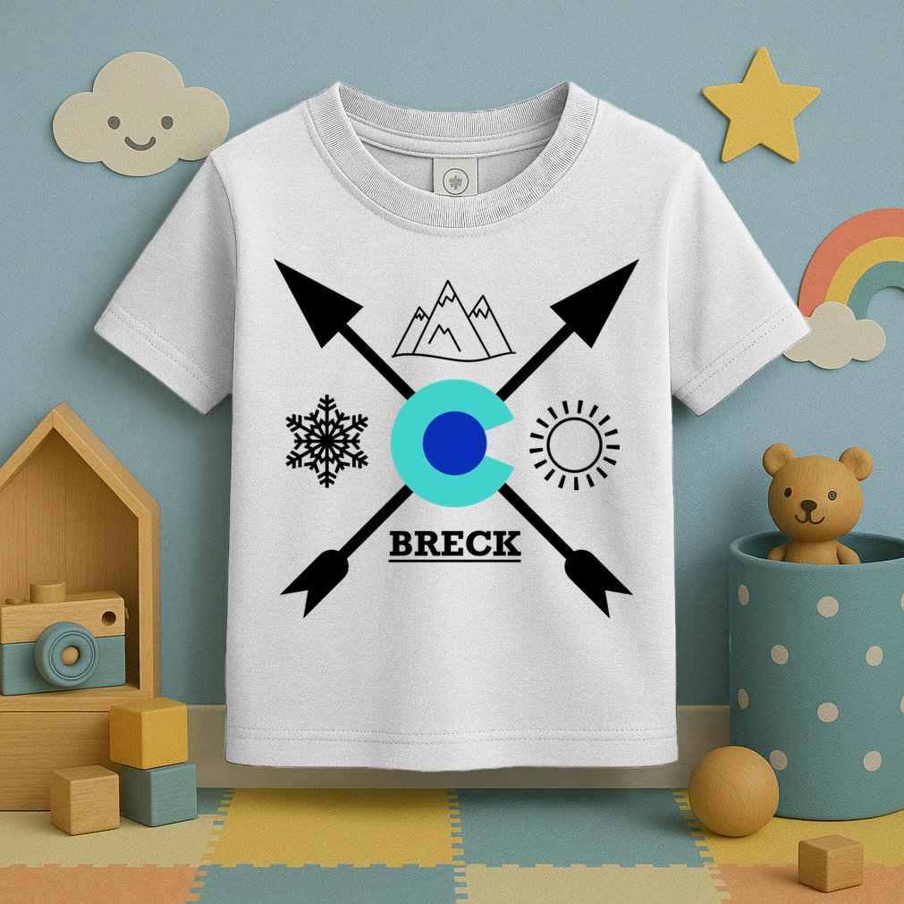 Breckenridge Colorado Directional Crewneck Gift Toddler T-Shirt