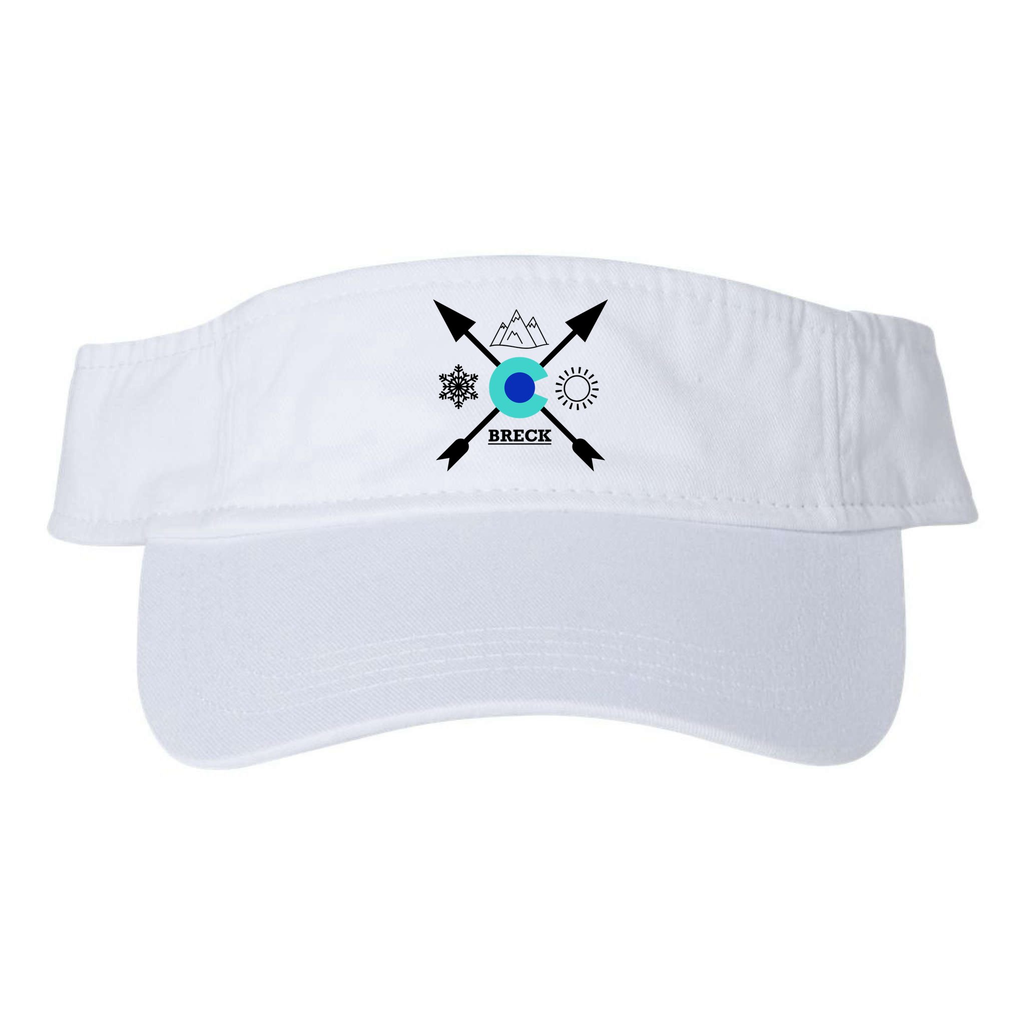 Breckenridge Colorado Directional Crewneck Gift Visor