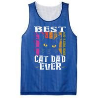 Best Cat Dad Ever Vintage Gift Mesh Reversible Basketball Jersey Tank