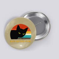 Best Cat Dad Ever Funny Black Cat Daddy Vintage Fathers Day Button