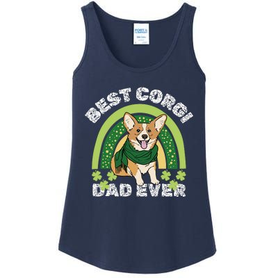 Best Corgi Dog Dad Father Papa Ever Puppy Funny Ladies Essential Tank