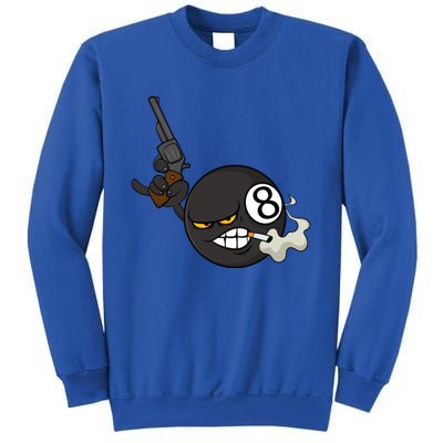 Billiard Cartoon Drawing Ball Pool Players Gift Meaningful Gift Sweatshirt