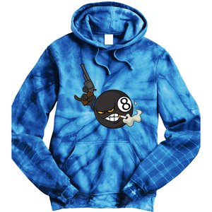 Billiard Cartoon Drawing Ball Pool Players Gift Meaningful Gift Tie Dye Hoodie