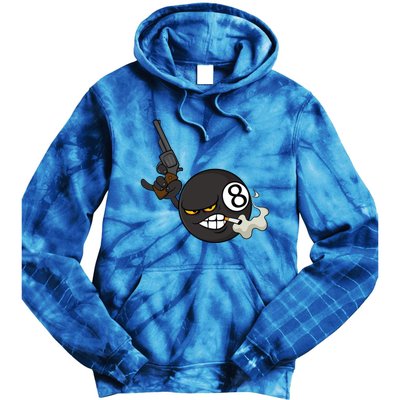 Billiard Cartoon Drawing Ball Pool Players Gift Meaningful Gift Tie Dye Hoodie