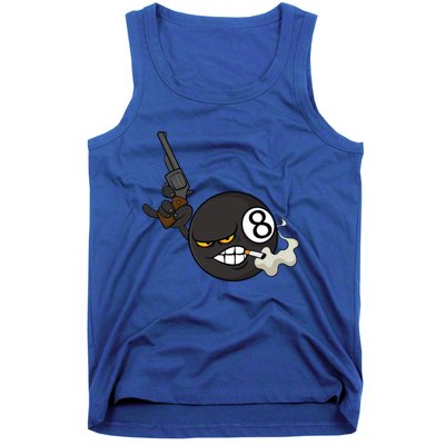 Billiard Cartoon Drawing Ball Pool Players Gift Meaningful Gift Tank Top