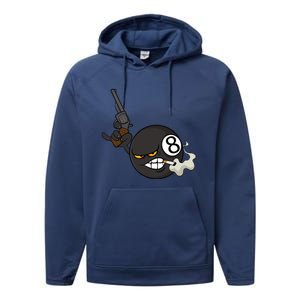 Billiard Cartoon Drawing Ball Pool Players Gift Meaningful Gift Performance Fleece Hoodie