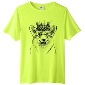 British Corgi Dog Queen Crown Queens Platinum Jubilee Women Tall Fusion ChromaSoft Performance T-Shirt