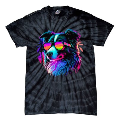 Border Collie Dogs Border Collies Tie-Dye T-Shirt