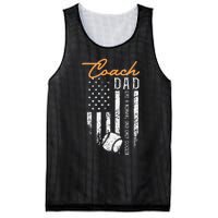 Baseball Coach Dad Like A Normal Dad Only Cooler USA Flag Mesh Reversible Basketball Jersey Tank