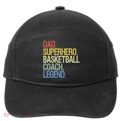 Basketball coach dad 7-Panel Snapback Hat