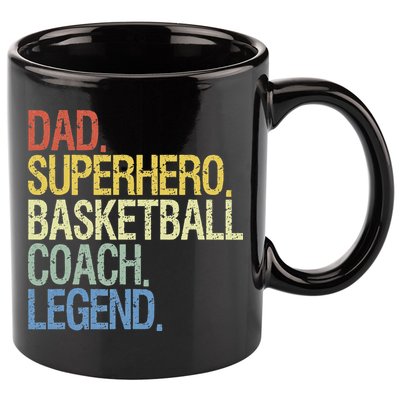 Basketball coach dad 11oz C Handle Ceramic Mug